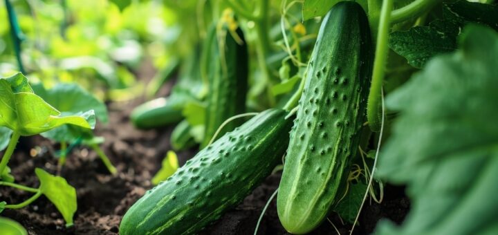 reife gurken bereit zum ernten